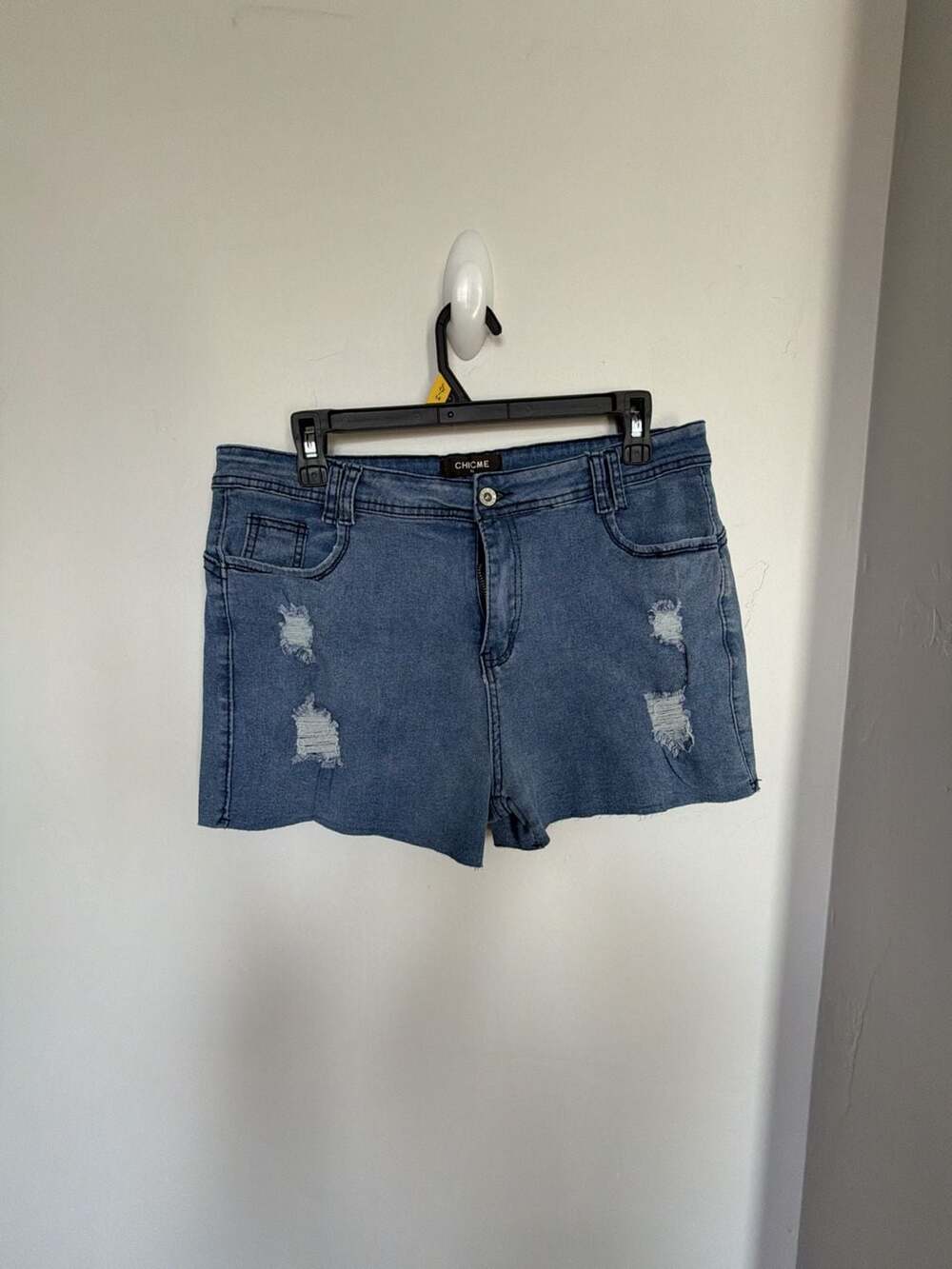 Chicme Women's Distressed Denim Jean Shorts Size XL